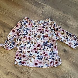 Lauren Conrad floral blouse